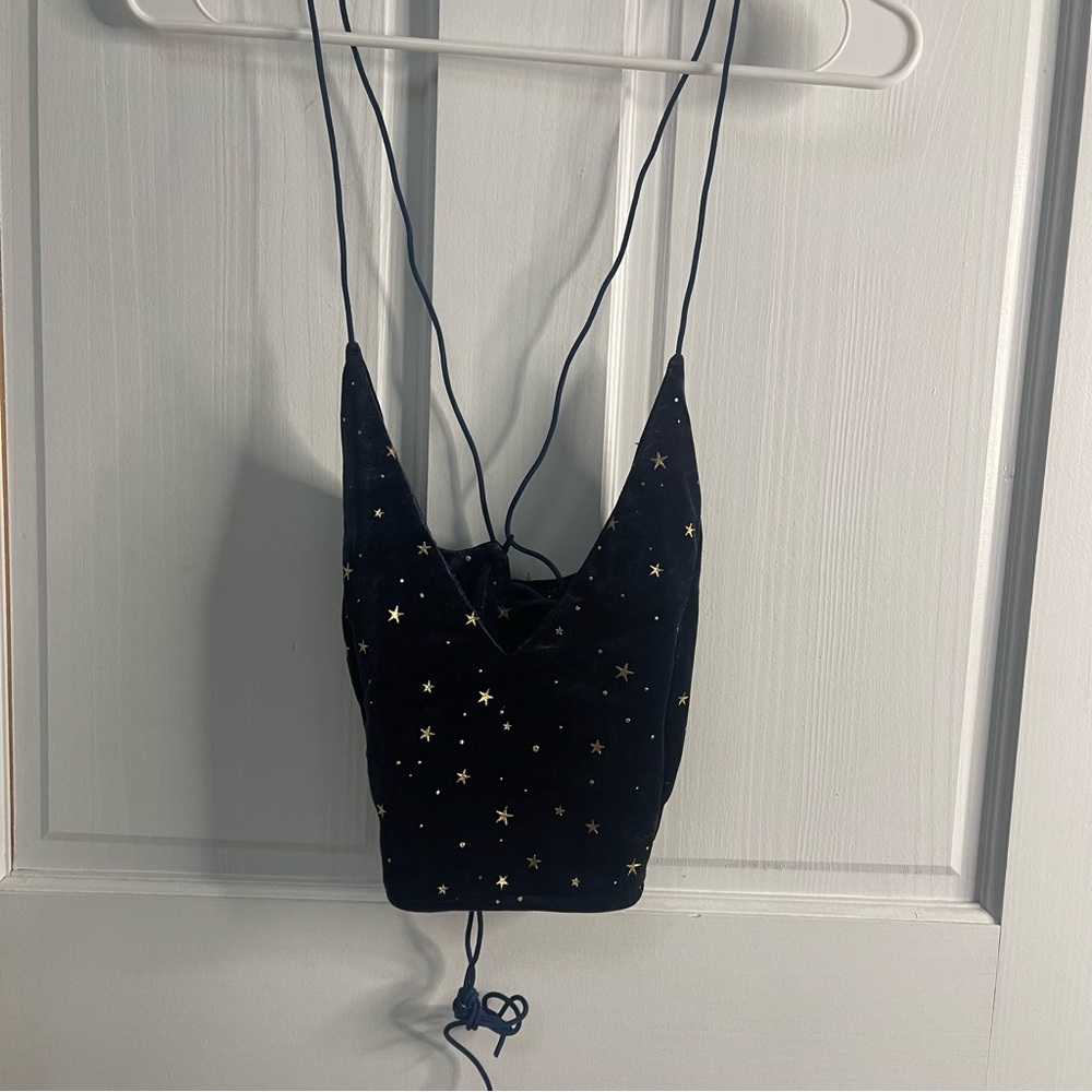 Starry night bralette stringy backless top - Picture 3 of 16